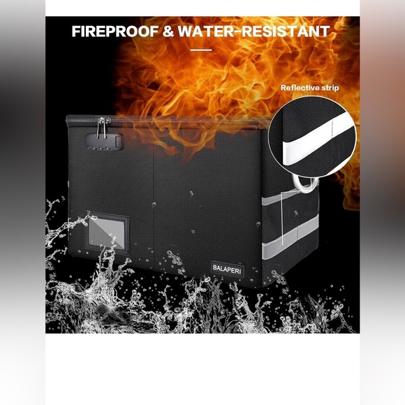 Fireproof File Box with Lock - Picture 1 of 16